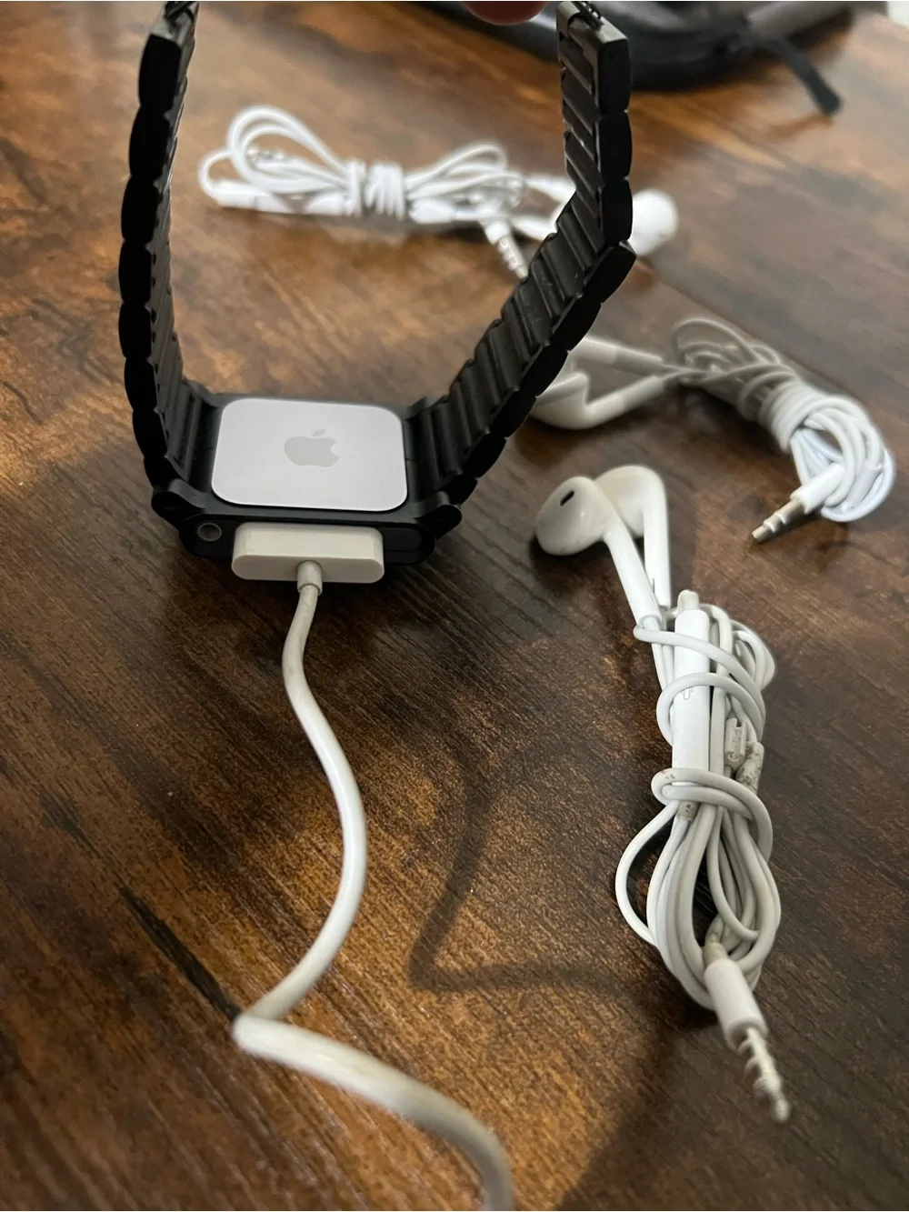 Apple Black iPod Nano with White Earbuds